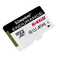 64GB MicroSD karta pre 24/7 vodotesný monitoring
