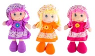Mäkká, farebná plyšová handrová bábika ZUZIA