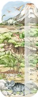 Nálepka na stenu s grafom dinosaurov Nálepka na stenu s grafom dinosaurov