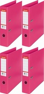 VIAZAČ A4 75mm ŠIROKÝ S PÁKOU VYZTUŽENÝ Esselte No.1 FUCHSIA x 4 VIAZAČ A4 75mm ŠIROKÝ S PÁKOU VYZTUŽENÝ Esselte No.1 FUCHSIA x 4