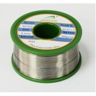 Cín Sn62Pb36Ag2 so striebrom a tavidlom 0,5mm 100g
