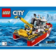Lego manuál - Hasičský čln 60109