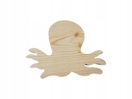 Ekologická hračka na decoupage drevená chobotnica