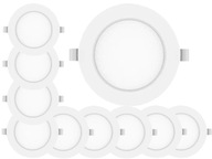 10x stropná panelová lampa LED 12W držiak lampy 3000K pre závesný strop 10x stropná panelová lampa LED 12W držiak lampy 3000K pre závesný strop