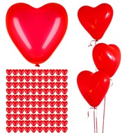 SRDCE BALÓNKY ČERVENÉ SRDCE VALENTÍN 100KS SRDCE BALÓNKY ČERVENÉ SRDCE VALENTÍN 100KS