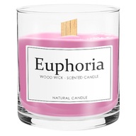 Sójová sviečka Euphoria s dreveným knôtom Sójová sviečka Euphoria s dreveným knôtom