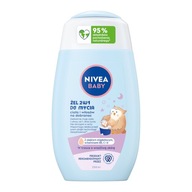 Nivea Baby 2v1 gél na umývanie tela a vlasov pred spaním 200ml Nivea Baby 2v1 gél na umývanie tela a vlasov pred spaním 200ml