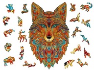 Premium Fox XXL drevené puzzle darček Premium Fox XXL drevené puzzle darček