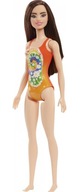 Mattel Barbie bábika Brunetka oranžový outfit