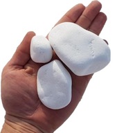 Stone Pebble White s trblietkami 3-6 cm 25 kg