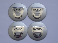 4x Hliníkové nálepky na stredové krytky na ráfiky DACIA 56mm, strieborné 4x Hliníkové nálepky na stredové krytky na ráfiky DACIA 56mm, strieborné
