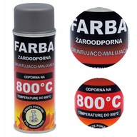 Žiaruvzdorná farba v spreji 400 ml Hansa GREY 800°C