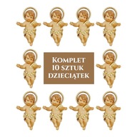 Ježiško na betlehem Vianočný SET 10 ks, výška 6,3 cm Ježiško na betlehem Vianočný SET 10 ks, výška 6,3 cm