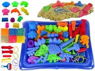 Kinetický piesok 3kg NAJVÄČŠÍ SET 115 ELEMENTOV farebný pumpičkový bazén Kinetický piesok 3kg NAJVÄČŠÍ SET 115 ELEMENTOV farebný pumpičkový bazén