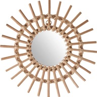 Rustikálne ratanové zrkadlo SUN BOHO dekoračné Rustikálne ratanové zrkadlo SUN BOHO dekoračné