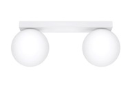 Moderné stropné svietidlo YOLI 2 biela oceľ/sklo Sollux