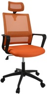 Kreslo RODOS vetraná kancelárska stolička oranžová