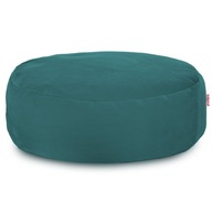 Modrá plyšová podnožka Pouffe Modrá plyšová podnožka Pouffe