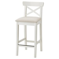 IKEA INGOLF Barová stolička Hallarp béžová 65 cm