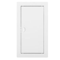 KOVOVÉ REVÍZNE DVERE BIELE 15x25