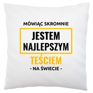 Najlepší svokor na svete Biely vankúš Najlepší svokor na svete Biely vankúš