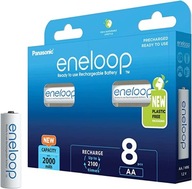Batéria Panasonic Eneloop AA - 8 dielna sada Batéria Panasonic Eneloop AA - 8 dielna sada
