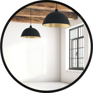 OKRUHÉ ZRKADLO ČIERNE PODKRYTIE 70 CM LESK OKRUHÉ ZRKADLO ČIERNE PODKRYTIE 70 CM LESK