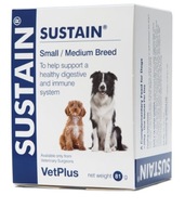 Vitamínové sady pre psov VetPlus Sustain pre malé a stredné plemená, 30 sáčkov