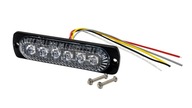 Výkonné modré 6W 12V LED blesky