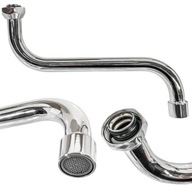 Výtok pre drezovú batériu 3/4" S 18X200 CHROME INVENA Výtok pre drezovú batériu 3/4" S 18X200 CHROME INVENA