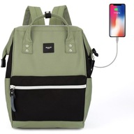 Himawari Sorrel HM1881 dámsky batoh na notebook 13.3 USB zeleno-čierny Himawari Sorrel HM1881 dámsky batoh na notebook 13.3 USB zeleno-čierny