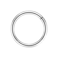 PIERCING Strieborný prsteň Clicker LOBE Nostrila TITANIUM 0,8/8 PIERCING Strieborný prsteň Clicker LOBE Nostrila TITANIUM 0,8/8