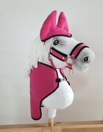 Sada Hobby Horse A3: deka + náušníky - tmavo ružová