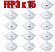 15x FFP3 Maska 3M 9163ES VFlex MASKA S VENTILOM