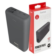 Hama POWERBANK 20000mAh 2 x USB-A, USB-C 3 konektory Hama POWERBANK 20000mAh 2 x USB-A, USB-C 3 konektory