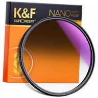 K&F POLOVIČNÝ FILTER sivý NanoX GND8 Soft 62mm