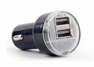 Autonabíjačka 2xUSB 2.1A, čierna