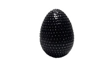 Veľkonočné vajíčko, čierne flitre, ručná práca 10cm