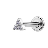 SS316L labret vnútorný 1,2x6 zirkónov WH 3,5mm SS316L labret vnútorný 1,2x6 zirkónov WH 3,5mm