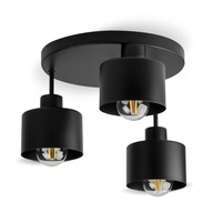 LIGHTLOGIC LL EDIR 3xE27 B stropné závesné svietidlo, čierne, 3-bodové nastavenie LIGHTLOGIC LL EDIR 3xE27 B stropné závesné svietidlo, čierne, 3-bodové nastavenie