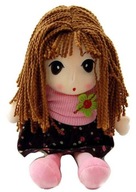 Krásna plyšová handrová bábika 42 cm Maja 0+