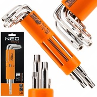 NEO LONG TORX IMBUS KĽÚČE Z CRV OCELE S OTVOROM T10-T50 8EL 09-524 NEO LONG TORX IMBUS KĽÚČE Z CRV OCELE S OTVOROM T10-T50 8EL 09-524