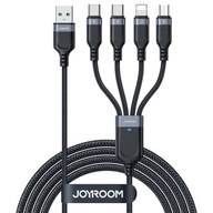 4v1 USB kábel USB-A - 2 x USB-C / do Lightning / Micro USB 4v1 USB kábel USB-A - 2 x USB-C / do Lightning / Micro USB