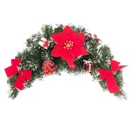 Červená závesná vianočná dekorácia - 45 cm x 20 cm