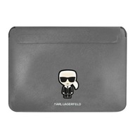 Návlek Karl Lagerfeld KLCS14PISFG 13/14" strieborný/strieborný Saffiano Ikonik Kar Návlek Karl Lagerfeld KLCS14PISFG 13/14" strieborný/strieborný Saffiano Ikonik Kar