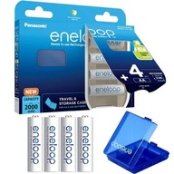 4x PANASONIC ENELOOP AA/R6 ENELOP JAPAN dobíjacie batérie + BOX kontajner 4x PANASONIC ENELOOP AA/R6 ENELOP JAPAN dobíjacie batérie + BOX kontajner