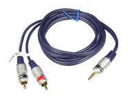 JACK 3,5 - 2RCA JKD10 kábel Vitalco 2,5m JACK 3,5 - 2RCA JKD10 kábel Vitalco 2,5m