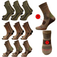 9x MILITARY termofrotte bavlnené ponožky THERMO FROTTE STRONG WARM pl.