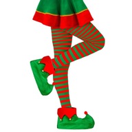 DÁMSKE PANČUCHY ELFA SO ZELENÝMI A ČERVENÝMI PRUŽIKAMI LADY ELF VIANOCE DÁMSKE PANČUCHY ELFA SO ZELENÝMI A ČERVENÝMI PRUŽIKAMI LADY ELF VIANOCE