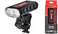 Predná cyklistická lampa Prox Sirius 2xXP-G3, 900 Lm, 5200 mAh, USB-C Predná cyklistická lampa Prox Sirius 2xXP-G3, 900 Lm, 5200 mAh, USB-C